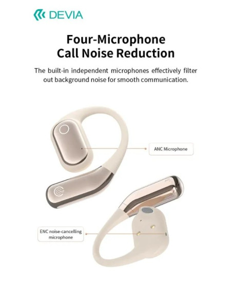 DEVIA AURICULAR BLUETOOTH OWS PRO3 ENC NEGRO