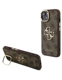 GUESS CARCASA 4G SOPORTE CAMARA IPHONE 14 MARRON