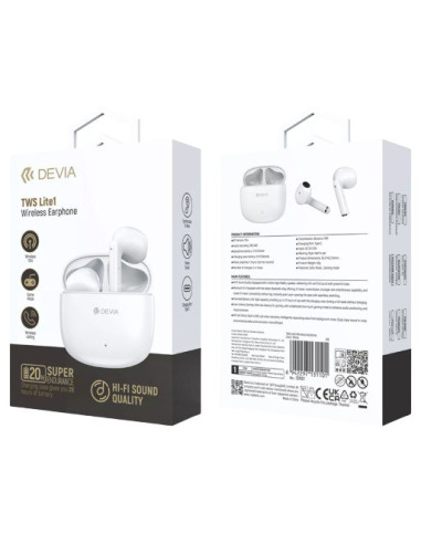 DEVIA AURICULAR TWS LITE 1 BLANCO