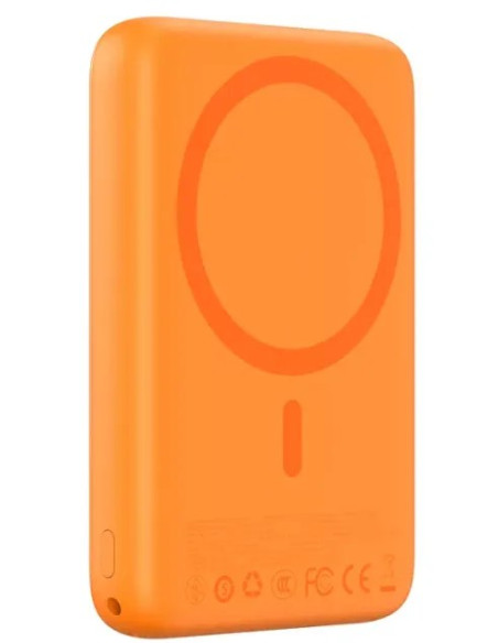 DEVIA BATERIA AUXILIAR MAGSAFE ULTRA12 PD22.5w 10000mAh NARANJA