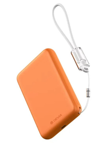 DEVIA BATERIA AUXILIAR MAGSAFE ULTRA12 PD22.5w 10000mAh NARANJA