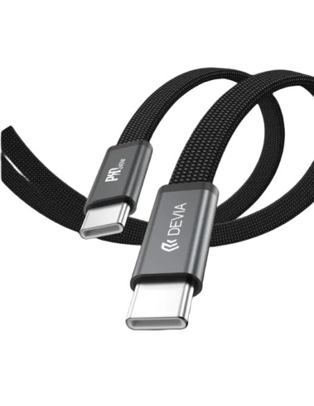 DEVIA CABLE ULTRA3 TIPO C-C 240w TEJIDO METALICO 1.5m. NEGRO