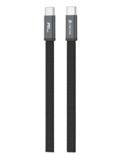 DEVIA CABLE ULTRA3 TIPO C-C 240w TEJIDO METALICO 1.5m. NEGRO