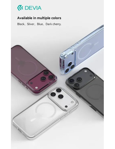 DEVIA CARCASA GLIMMER MAGNETIC IPHONE 18 PRO/17 PRO AZUL GLACIAL