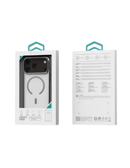 DEVIA CARCASA GLIMMER MAGNETIC IPHONE 18 PRO/17 PRO NEGRO