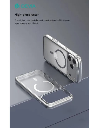 DEVIA CARCASA GLIMMER MAGNETIC IPHONE 18 PRO/17 PRO NEGRO