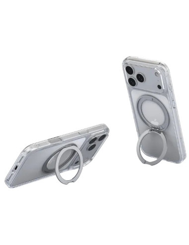 DEVIA CARCASA MAGNETIC SOPORTE GIRATORIO IPHONE 18 PRO MAX TRANSPARENTE