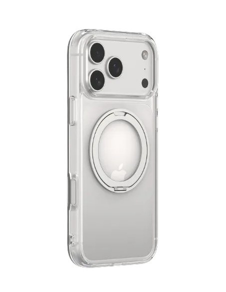 DEVIA CARCASA MAGNETIC SOPORTE GIRATORIO IPHONE 18 PRO MAX TRANSPARENTE