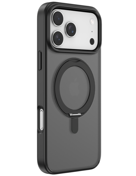 DEVIA CARCASA MAGNETIC SOPORTE GIRATORIO IPHONE 17 NEGRO