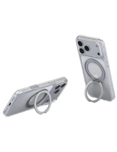 DEVIA CARCASA MAGNETIC SOPORTE GIRATORIO IPHONE 18 PRO TRANSPARENTE