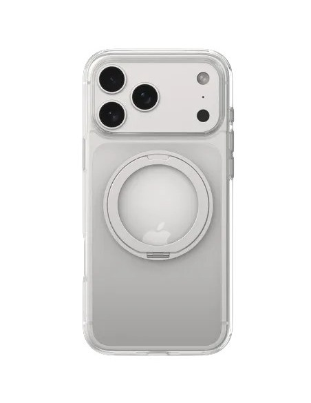 DEVIA CARCASA MAGNETIC SOPORTE GIRATORIO IPHONE 18 PRO TRANSPARENTE