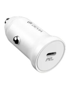 DEVIA CARGADOR COCHE USBc 30W BLANCO