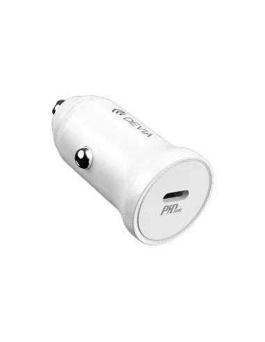 DEVIA CARGADOR COCHE USBc 30W BLANCO