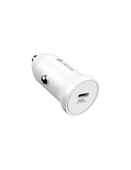 DEVIA CARGADOR COCHE USBc 30W BLANCO