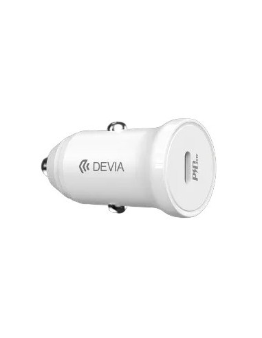DEVIA CARGADOR COCHE USBc 30W BLANCO
