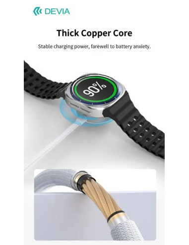 DEVIA CARGADOR MAGNETICO TIPO C 2.5w SAMSUNG WATCH