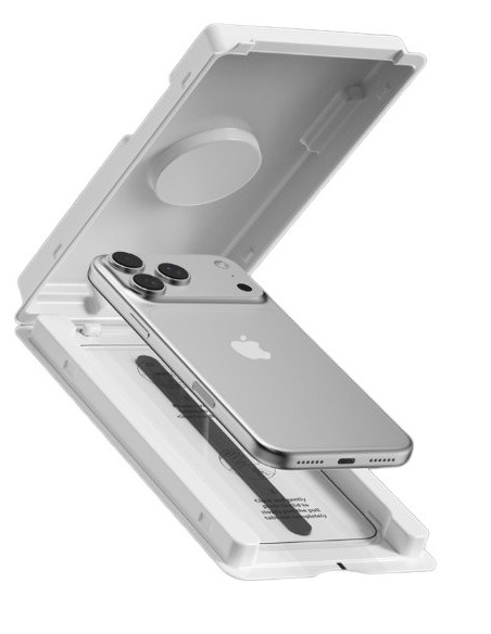 DEVIA CRISTAL TEMPLADO CON APLICADOR IPHONE 18 PRO/17PRO