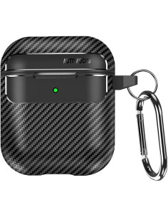 DEVIA FUNDA CARBONO AIRPODS 1/2 NEGRO