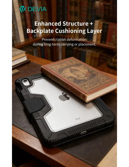 DEVIA FUNDA ELEGUARD IPAD A16 11" (2025)/ IPAD 10 10,9" NEGRO
