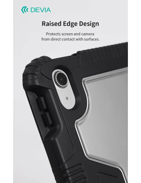 DEVIA FUNDA ELEGUARD IPAD A16 11" (2025)/ IPAD 10 10,9" NEGRO