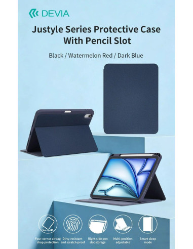 DEVIA FUNDA JUSTYLE IPAD A16 11" (2025)/ IPAD 10 10,9" ROSA