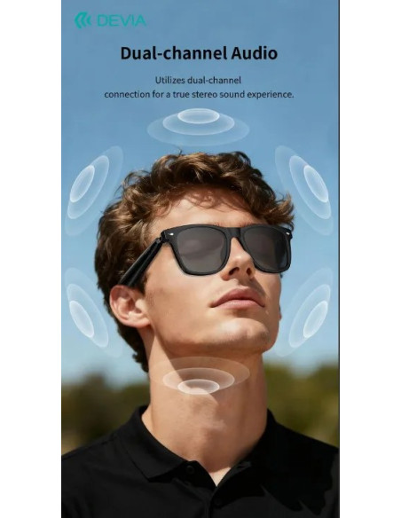 DEVIA GAFAS BLUETOOTH LITE1 NEGRO