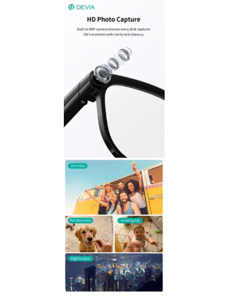 DEVIA GAFAS INTELIGENTES IA ULTRA1 NEGRO