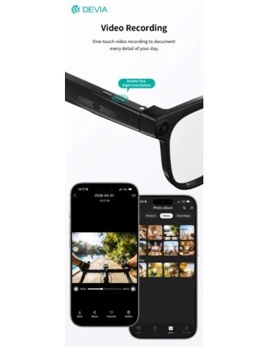 DEVIA GAFAS INTELIGENTES IA ULTRA1 NEGRO