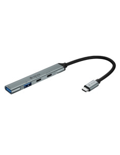 DEVIA HUB 4 EN 1 TIPO C 2xUSB-A 3.0+2xUSB-C 2