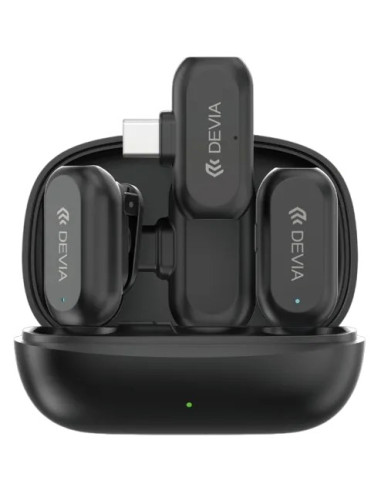 DEVIA MICROFONO INALAMBRICO 2 EN 1 TIPO C + ADAPTADOR LIGHTNING