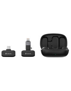 DEVIA MICROFONO INALAMBRICO 2 EN 1 TIPO C + ADAPTADOR LIGHTNING 2