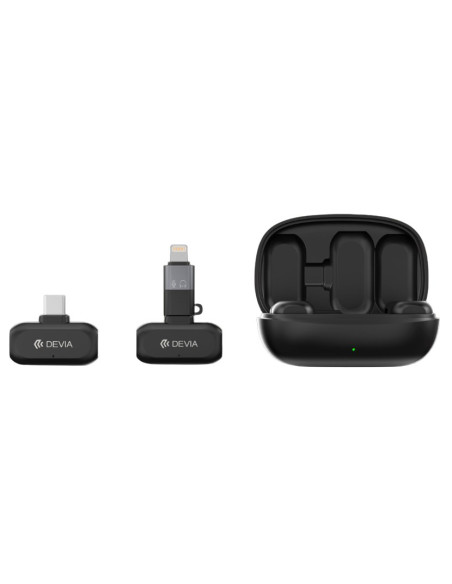 DEVIA MICROFONO INALAMBRICO 2 EN 1 TIPO C + ADAPTADOR LIGHTNING