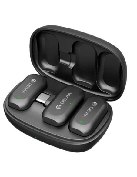 DEVIA MICROFONO INALAMBRICO 2 EN 1 TIPO C + ADAPTADOR LIGHTNING