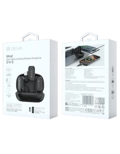 DEVIA MICROFONO INALAMBRICO 2 EN 1 TIPO C + ADAPTADOR LIGHTNING