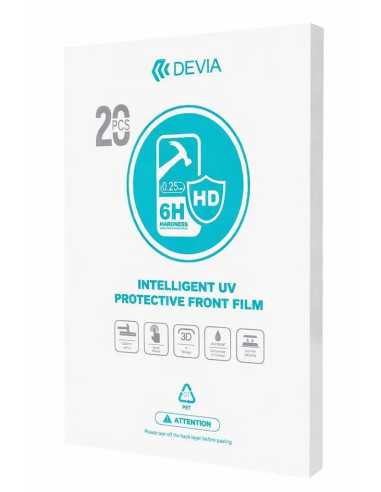 DEVIA PACK 20 LAMINAS HIDROGEL ULTRA UV CLEAR 6H V3