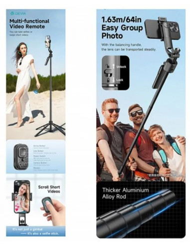 DEVIA PALO SELFIE FACE TRACKING IA/ MANDO