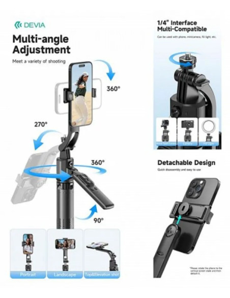 DEVIA PALO SELFIE FACE TRACKING IA/ MANDO