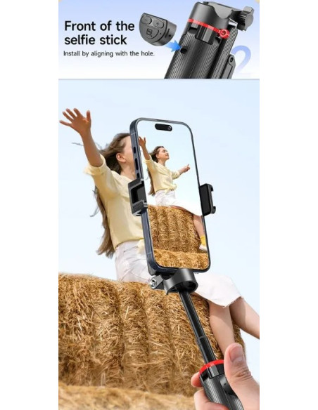 DEVIA PALO SELFIE PRO2 MANDO/TRÍPODE/GRIP MÓVIL/STAND