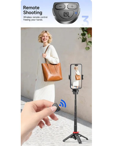 DEVIA PALO SELFIE PRO2 MANDO/TRÍPODE/GRIP MÓVIL/STAND