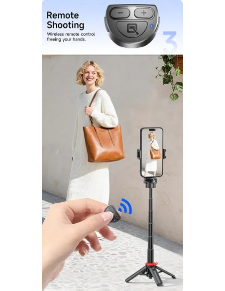 DEVIA PALO SELFIE PRO2 MANDO/TRÍPODE/GRIP MÓVIL/STAND