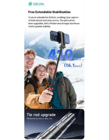 DEVIA PALO SELFIE PRO2 MANDO/TRÍPODE/GRIP MÓVIL/STAND