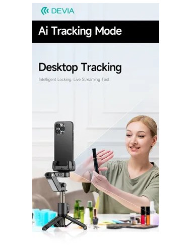 DEVIA PALO SELFIE ULTRA 1 FACE TRACKING IA / GIMBALL / MANDO