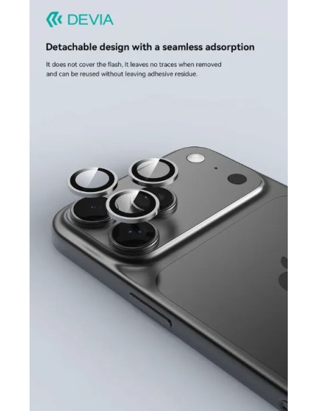 DEVIA PROTECTOR CAMARA IPHONE 18 PRO / PRO MAX NEGRO