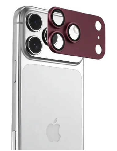 DEVIA PROTECTOR CAMARA IPHONE 18 PRO MAX BURDEOS