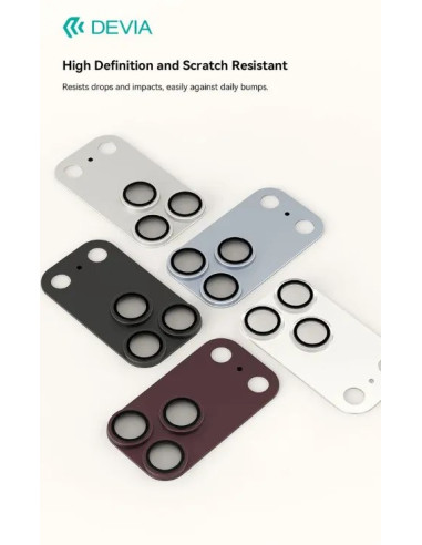 DEVIA PROTECTOR CAMARA IPHONE 18 PRO MAX BURDEOS