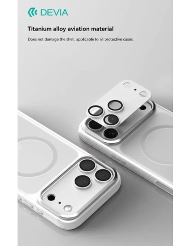 DEVIA PROTECTOR CAMARA IPHONE 18 PRO MAX BURDEOS