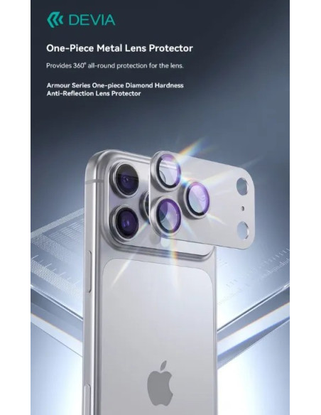DEVIA PROTECTOR CAMARA IPHONE 18 PRO NEGRO