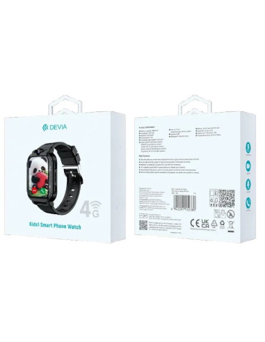 DEVIA SMARTWATCH KIDS1 4G NEGRO