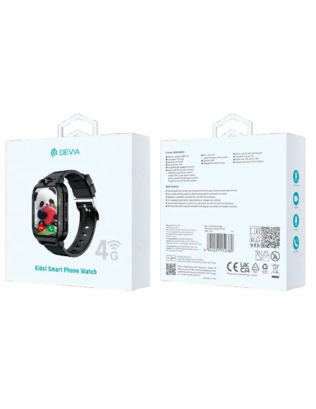 DEVIA SMARTWATCH KIDS1 4G NEGRO