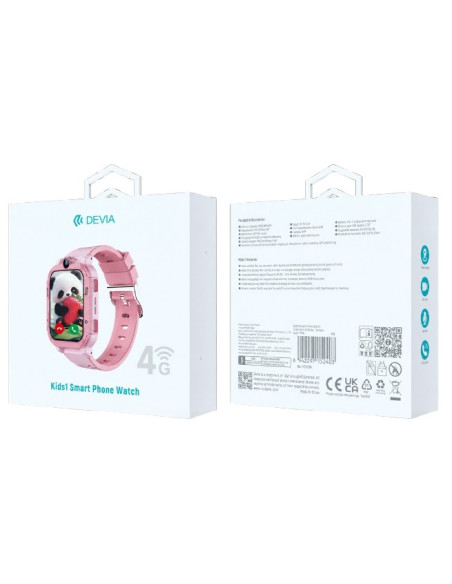 DEVIA SMARTWATCH KIDS1 4G ROSA